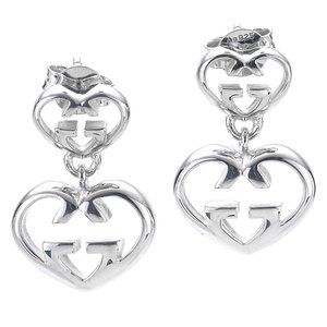 Gucci Love Britt Double Heart Drop Earrings NWT
